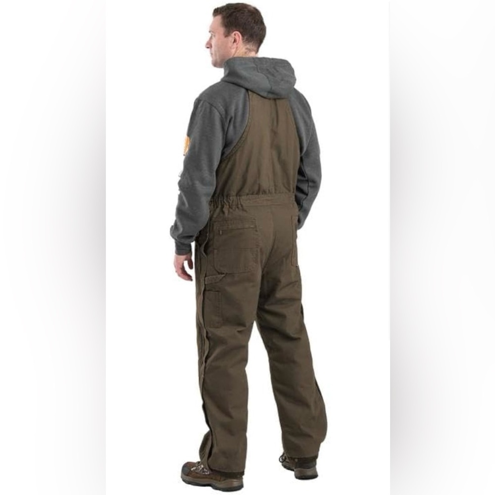Like New! MOVING! EVYTHNG MUsT GO! Berne Men Insulated Washed Duck Bibs Overall - Picture 12 of 16